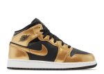 Air Jordan 1 Mid SE GS ‘Metallic Gold Black’