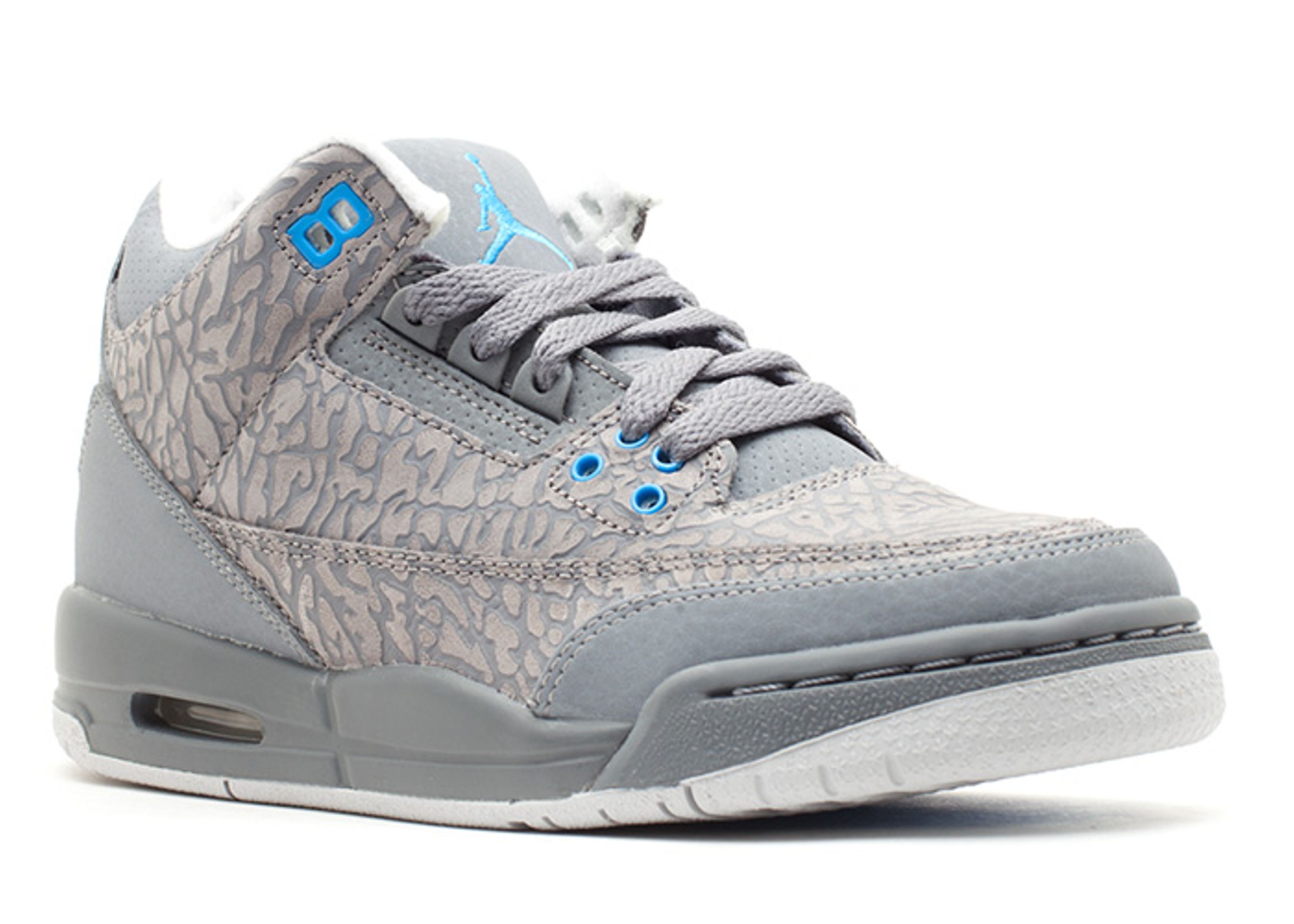 Air Jordan 3 Retro GS ‘Cool Grey Blue Glow’